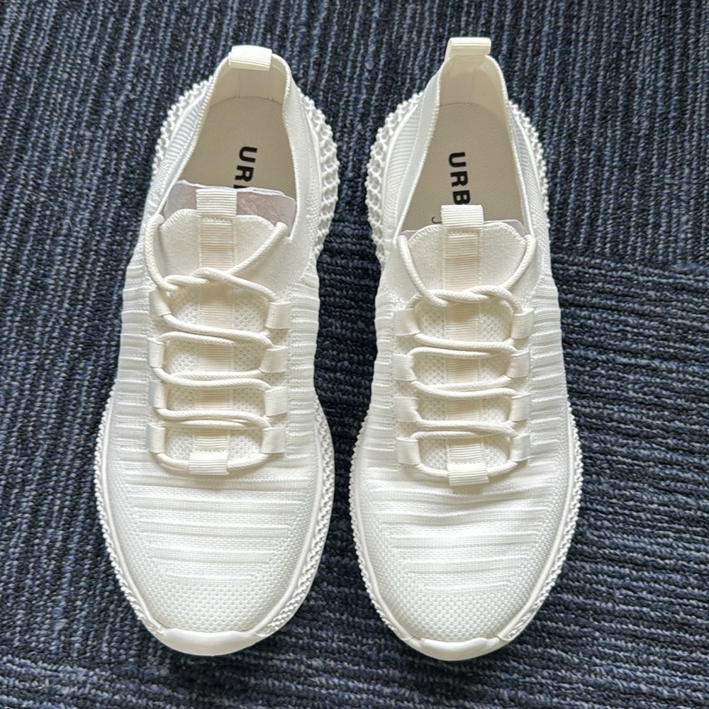 JSLIDES Daisy Knit Sneakers WHITE Urban Sport - Picture 2 of 5